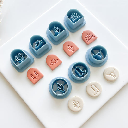 Boho Western Clay Cutter Studs