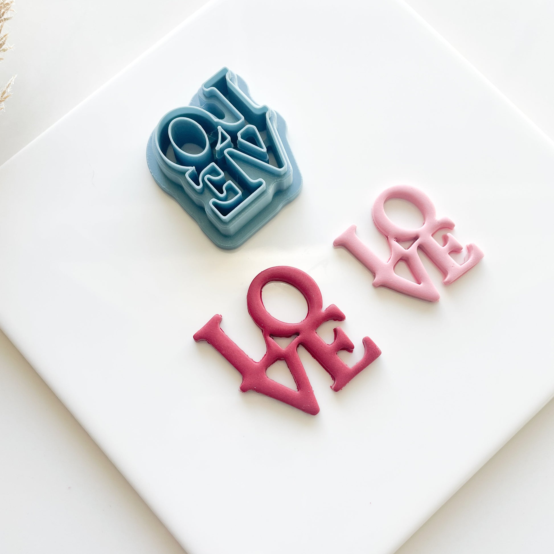 LOVE Dangle Clay Cutter