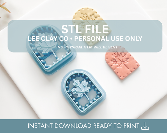 Maple Leaf Arch Clay Cutter STL File (2 sizes)