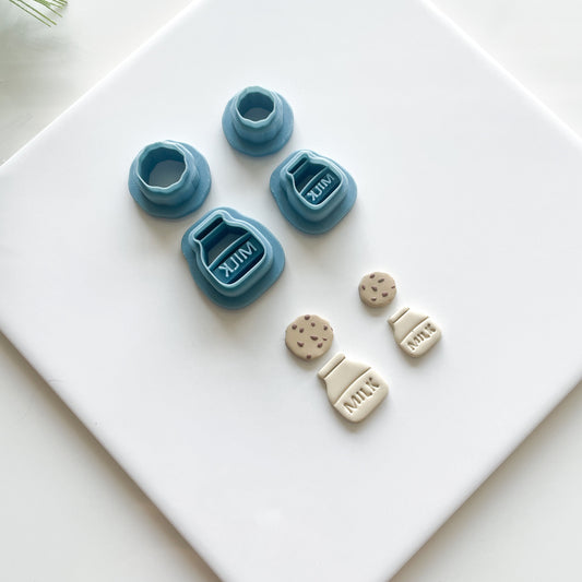 Milk and Cookie Set Clay Cutter