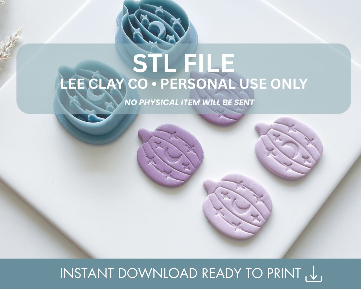 Moonlight Pumpkin Clay Cutter STL File