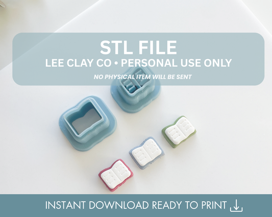Opened Book Stud STL File