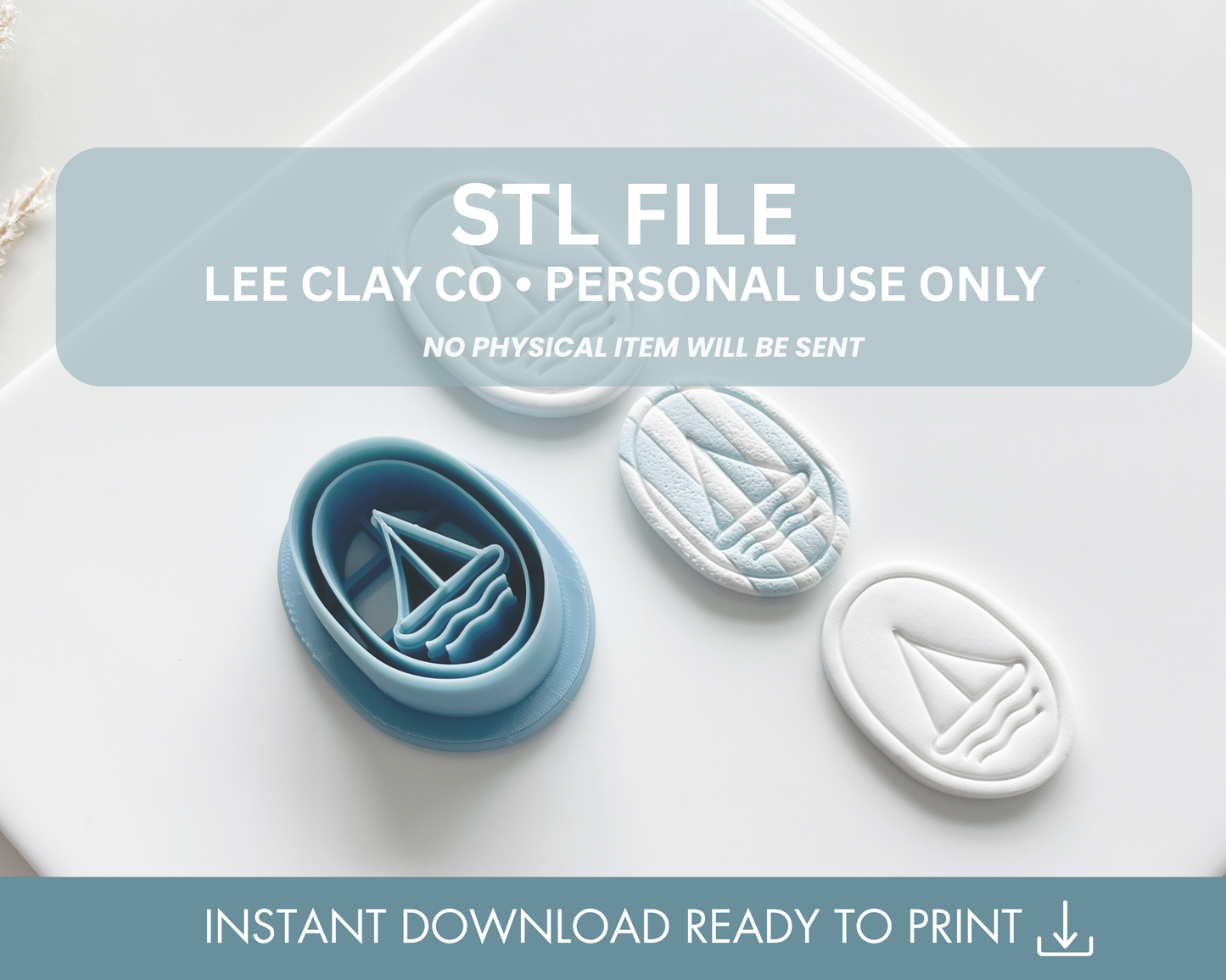 Oval Frame Sail Boat STL File (2 sizes)