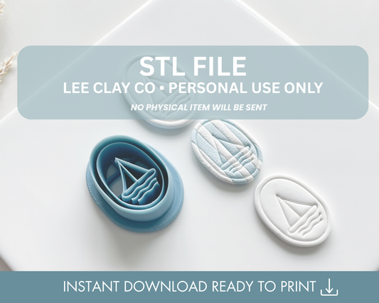 Oval Frame Sail Boat STL File (2 sizes)