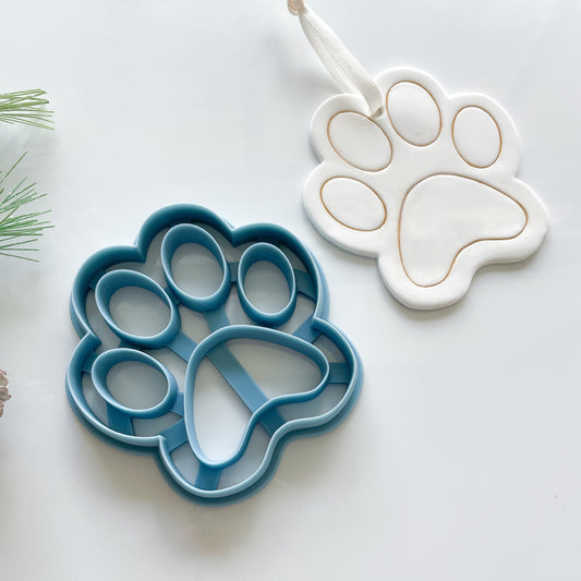 Paw Print Ornament Clay Cutter
