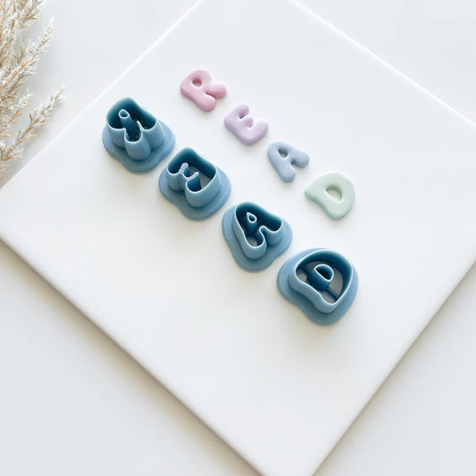 READ Bubble Letter Clay Cutter Set