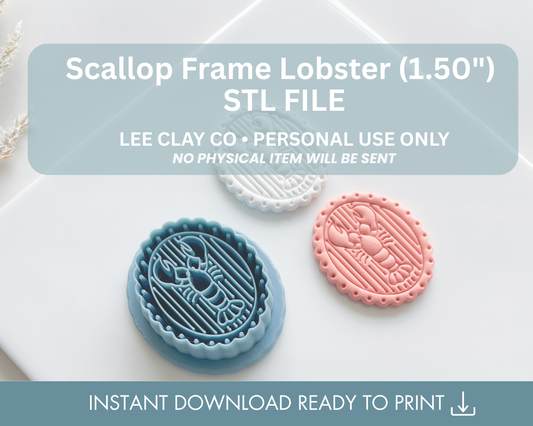 Scallop Frame Lobster STL File