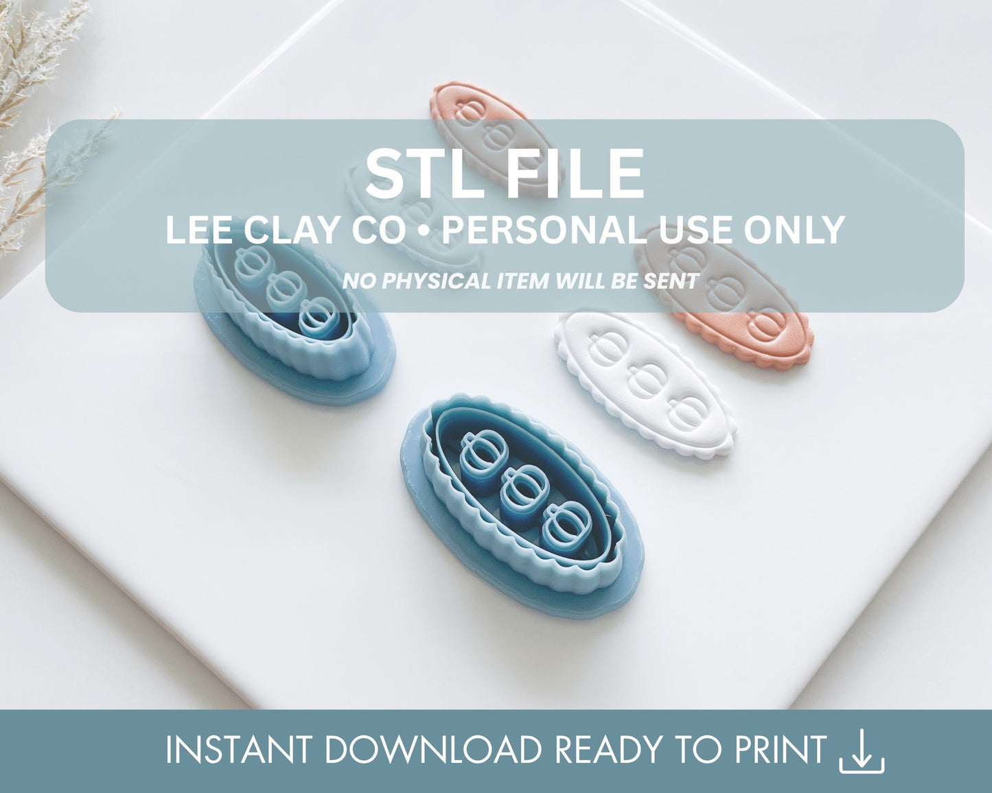 Scallop Oval Pumpkin Clay Cutter STL File