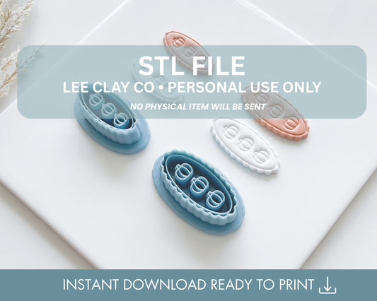 Scallop Oval Pumpkin Clay Cutter STL File