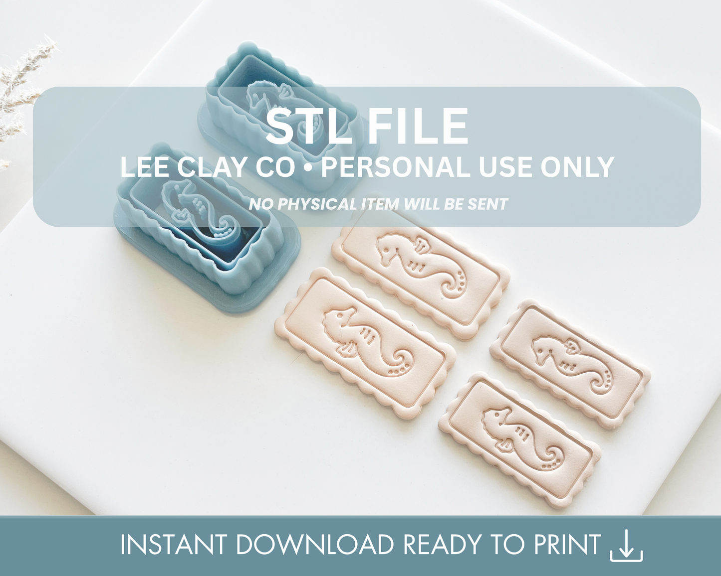 Coastal Seahorse Frame STL Bundle (2 sizes | 4 cutters)