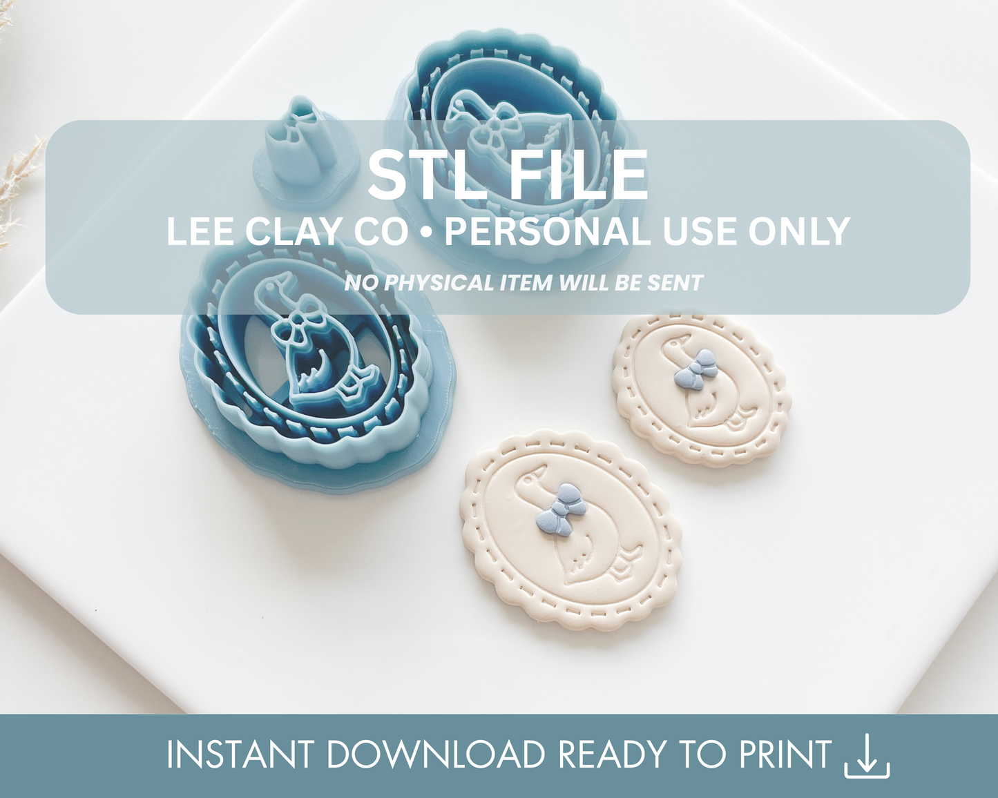 Scalloped Oval Goose STL File (2 sizes)