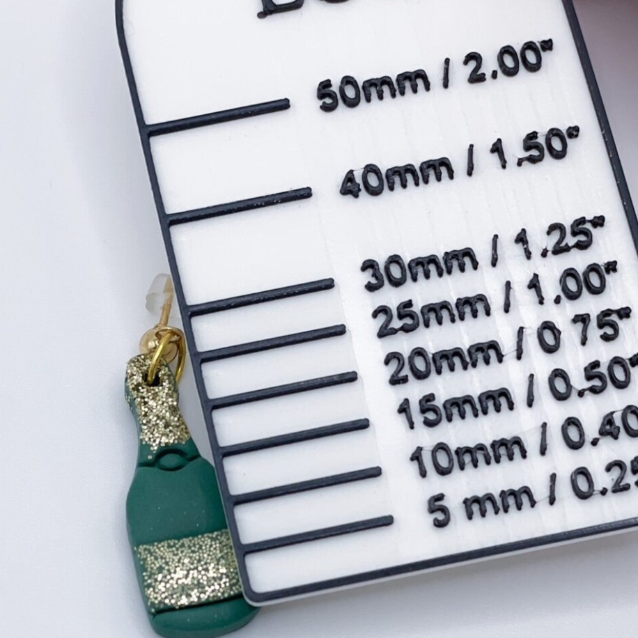 clay earring measurement tool