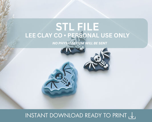 Skeleton Bat Clay Cutter STL File