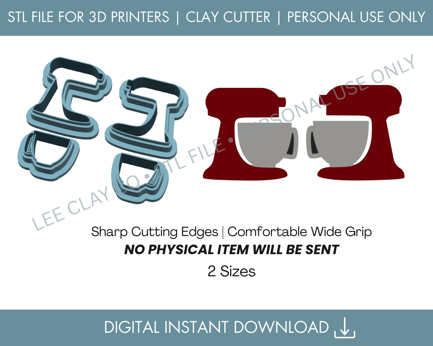 Stand Mixer STL File (2 sizes)