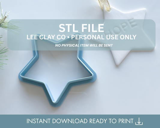 Star Ornament Clay Cutter STL File