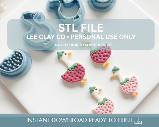 Strawberry Goose Clay Cutter STL (2 sizes)