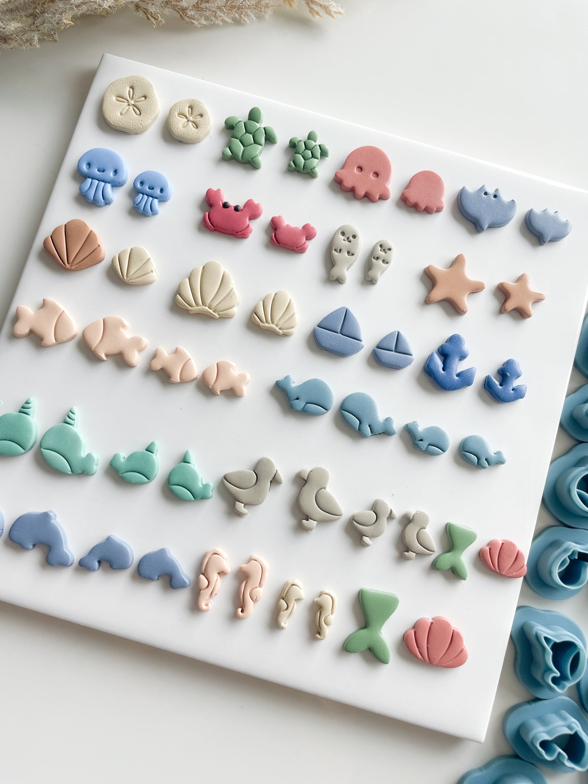 Summer stud polymer clay cutters