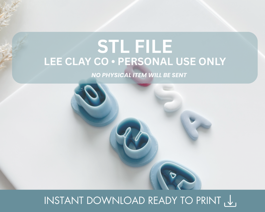 USA Bubble Letters STL File