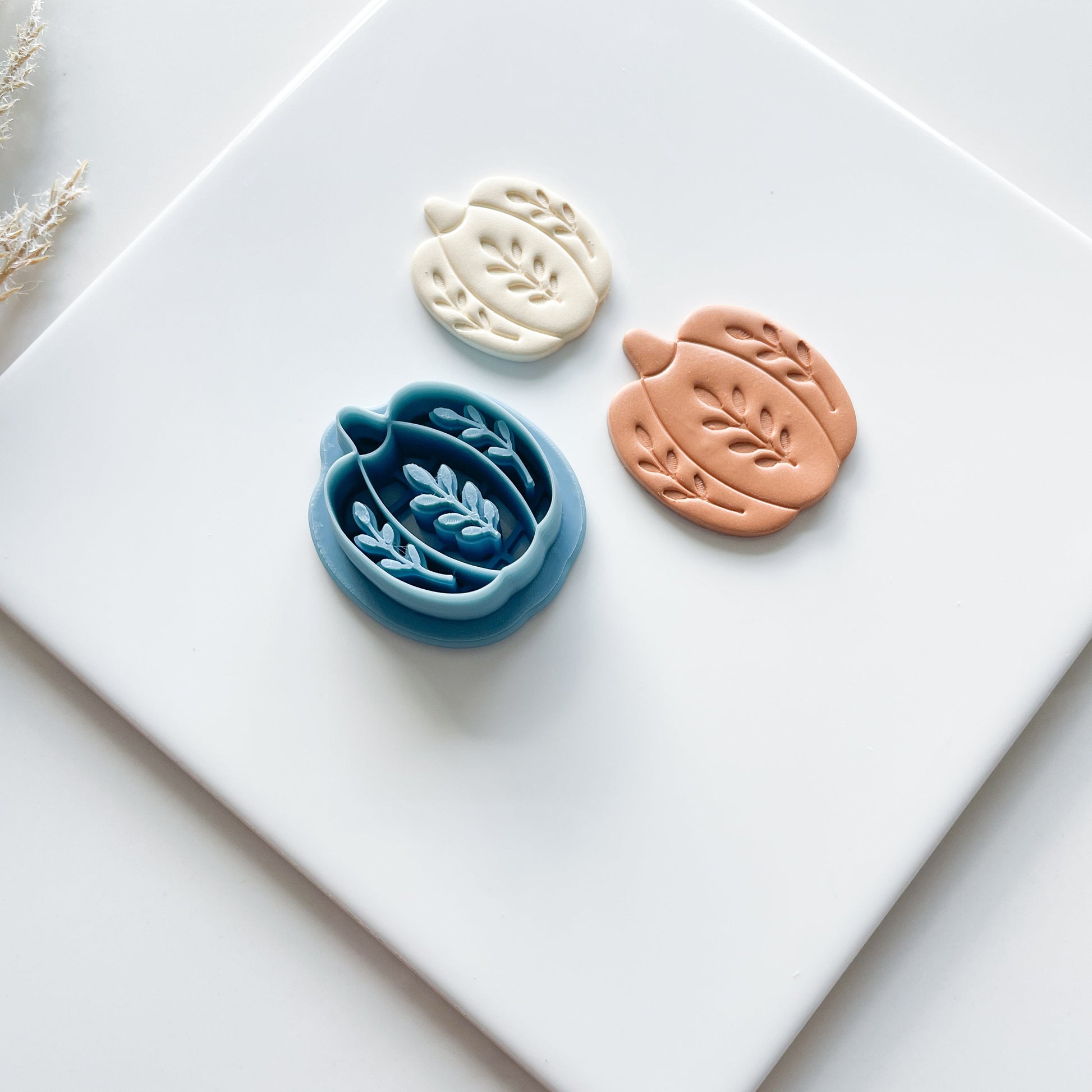 Floral Pumpkin Clay Cutter