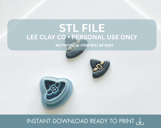 Witch Hat Stud Clay Cutter STL File